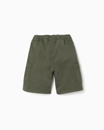Bermudas niño sarga verdes - Zippy