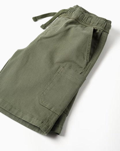 Bermudas niño sarga verdes - Zippy