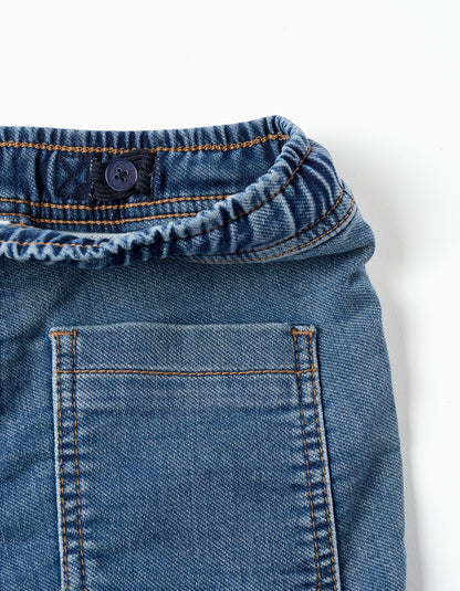 Bermudas niño midi vaqueras con cordón azul - Zippy