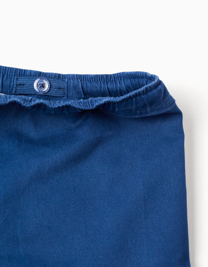 Pantalón niño corto sarga azul oscuro - Zippy