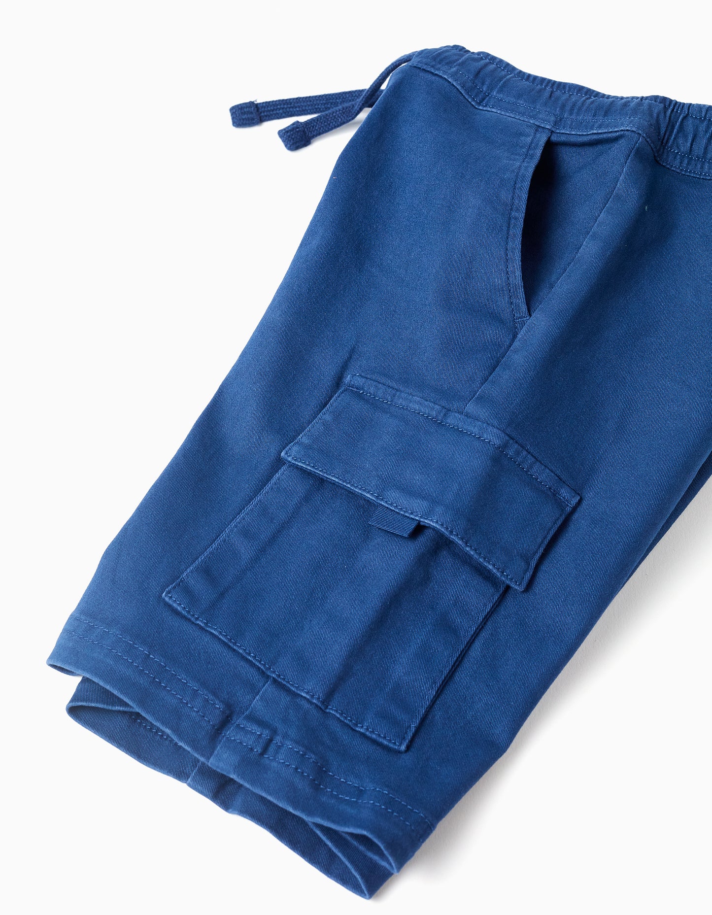 Pantalón niño corto sarga azul oscuro