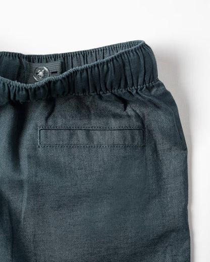 Pantalones cortos niño de lino azul - Zippy