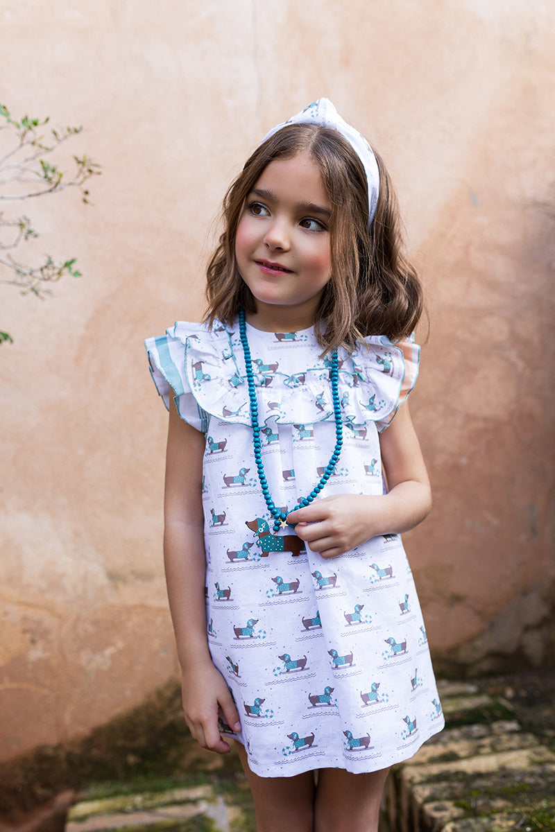 Collar Teckel Nadador de Kids Chocolate.