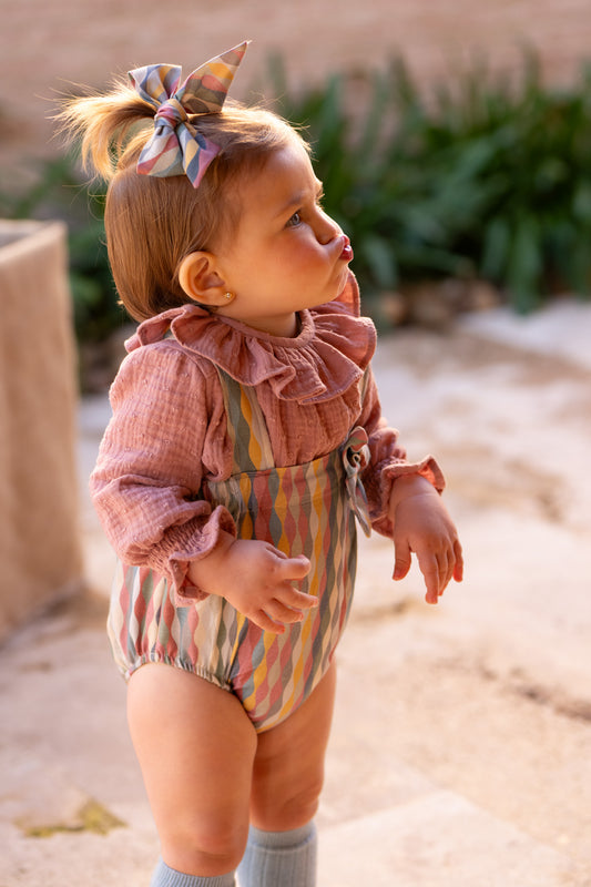 Blusa bebé rosa plumeti  Rosette