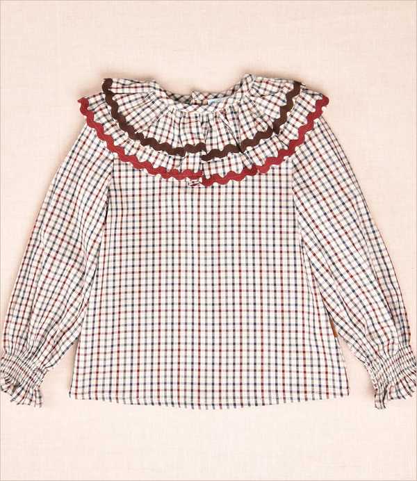 Blusa niña cuadros Cocote