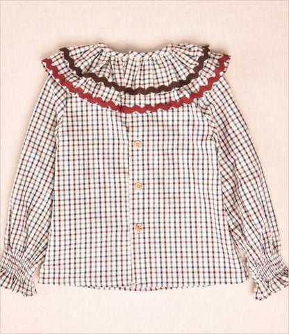 Blusa niña cuadros Cocote
