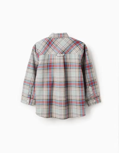 Camisa niño de algodón a cuadros 'B&S' - Zippy