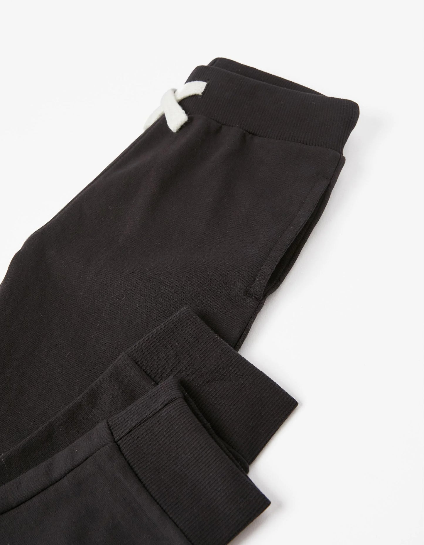 Pantalón de Chándal de Algodón para Niño Negro