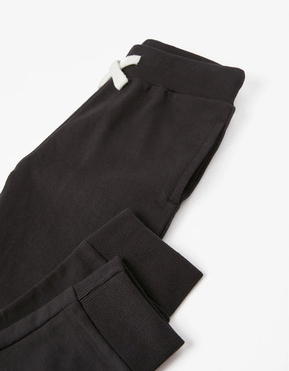 Pantalón Niño de Chándal de Algodón Negro - Zippy