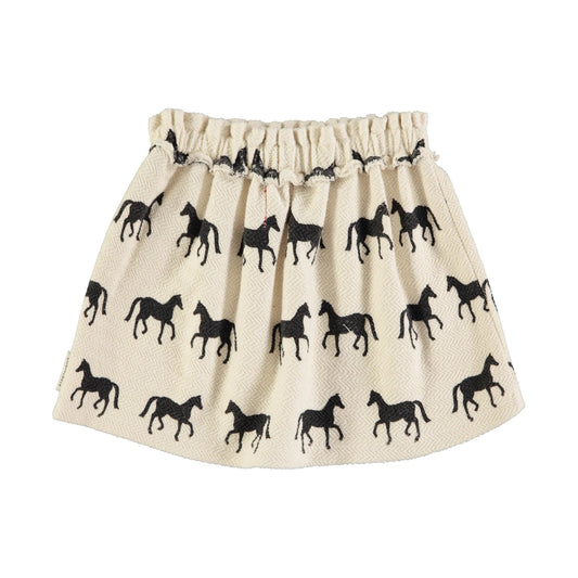 Falda corta caballos negros de Piupiuchick