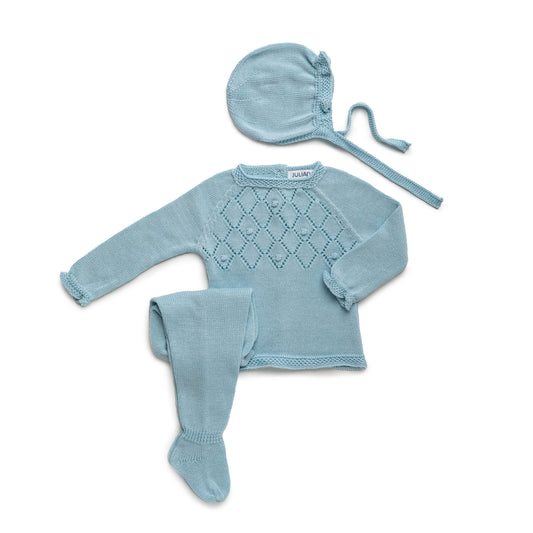 Conjunto bebé azul de Juliana