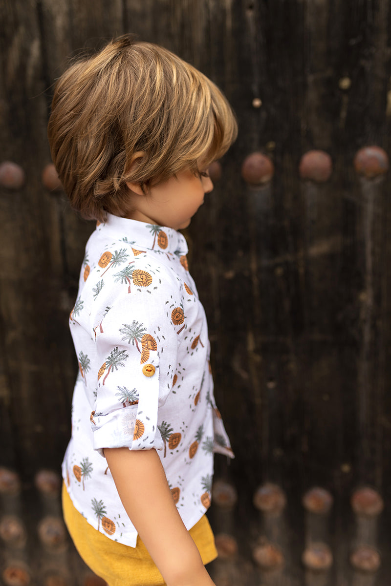 Conjunto niño Palmeras Kids Chocolate.