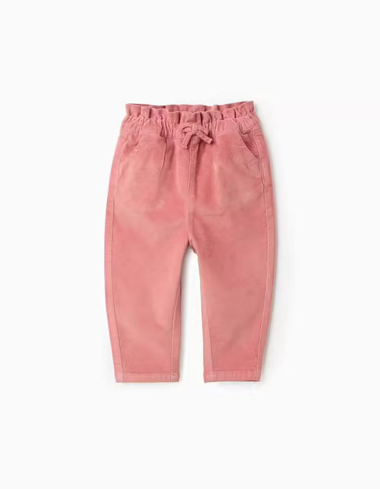 Pantalones de pana rosa