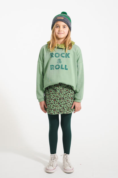 Sudadera unisex Verde con estampado "rock & roll" - Piupiuchick