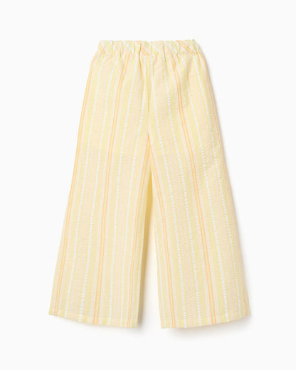 Pantalón niña a rayas y de pierna ancha - Zippy