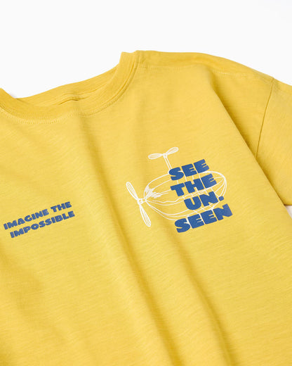 Camiseta de niño estampada amarilla - Zippy