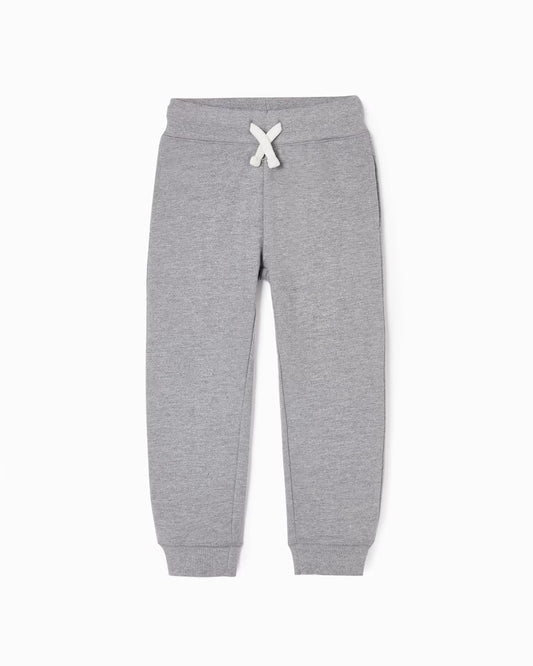 Pantalón Jogger de Algodón Niño Gris
