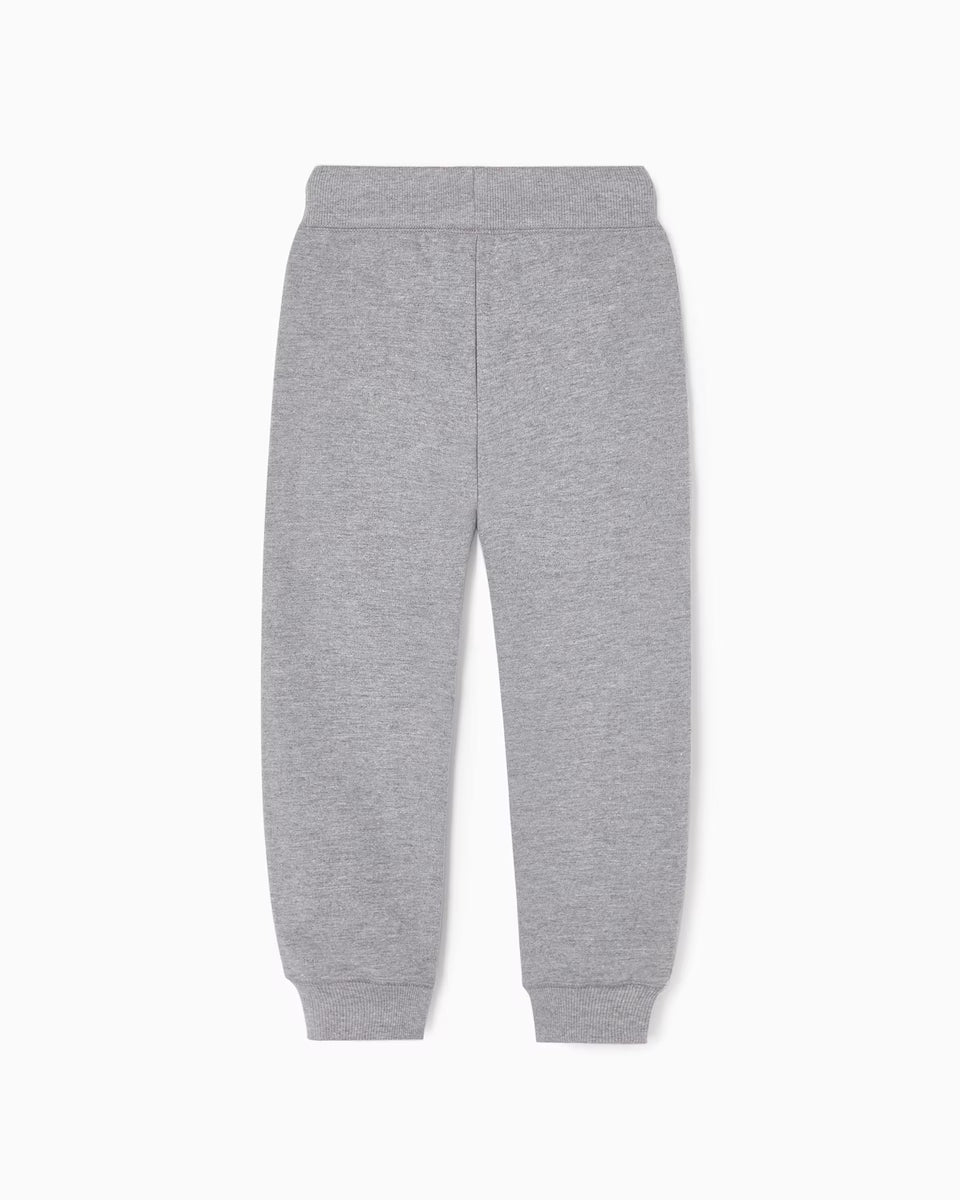 Pantalón Jogger de Algodón Niño Gris