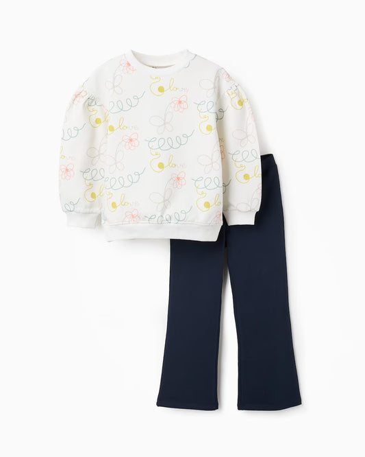 Chándal de niña perchado floral