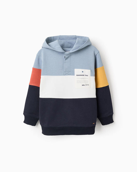 Sudadera de niño de manga larga en azul claro