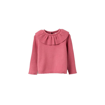 Jersey niña punto cuello volantes - Zippy