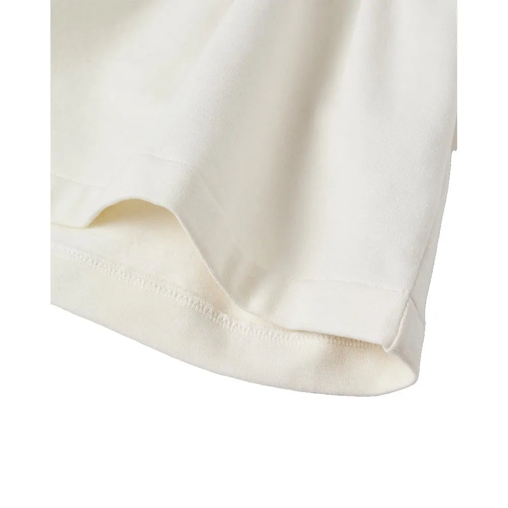 Sudadera blanca volantes